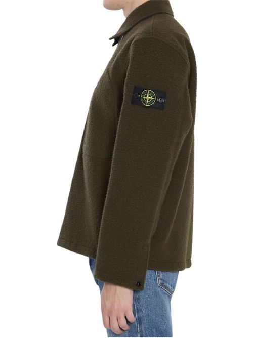 Stone Island virgin wool-blend shirt military Stone Island | K2S151200021S0214V0054 MILITARY GREEN